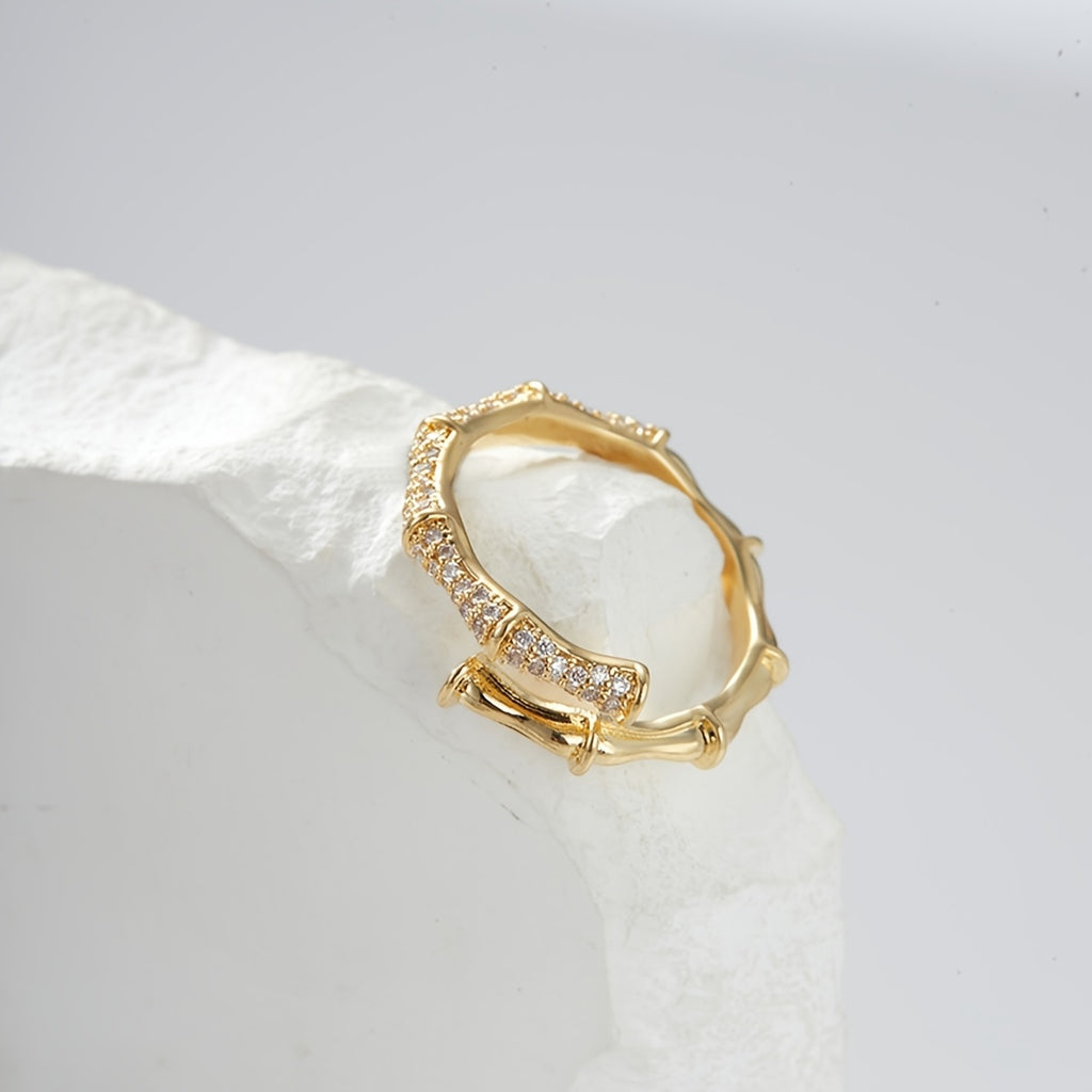 bague BAMBOO STRASS