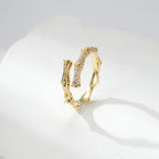 bague BAMBOO STRASS