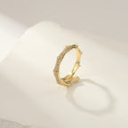 bague BAMBOO STRASS
