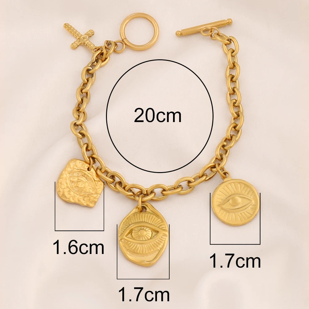 Bracelet à Breloques avec pièces ou coeur