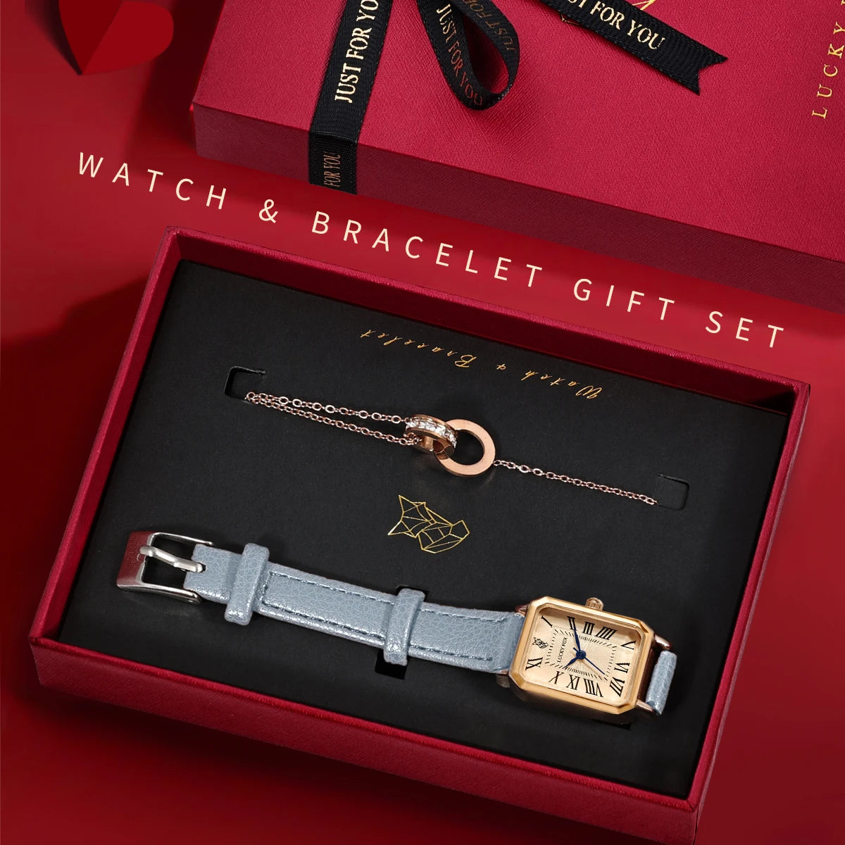 BOX montre et bracelet CHANCEUSE (avec boite)