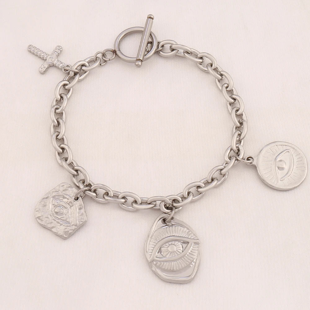 Bracelet à Breloques avec pièces ou coeur