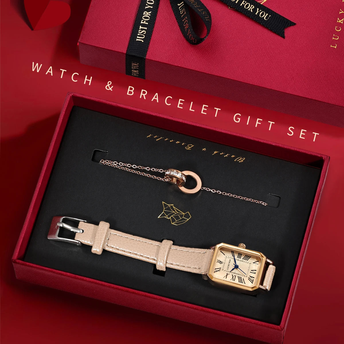 BOX montre et bracelet CHANCEUSE (avec boite)