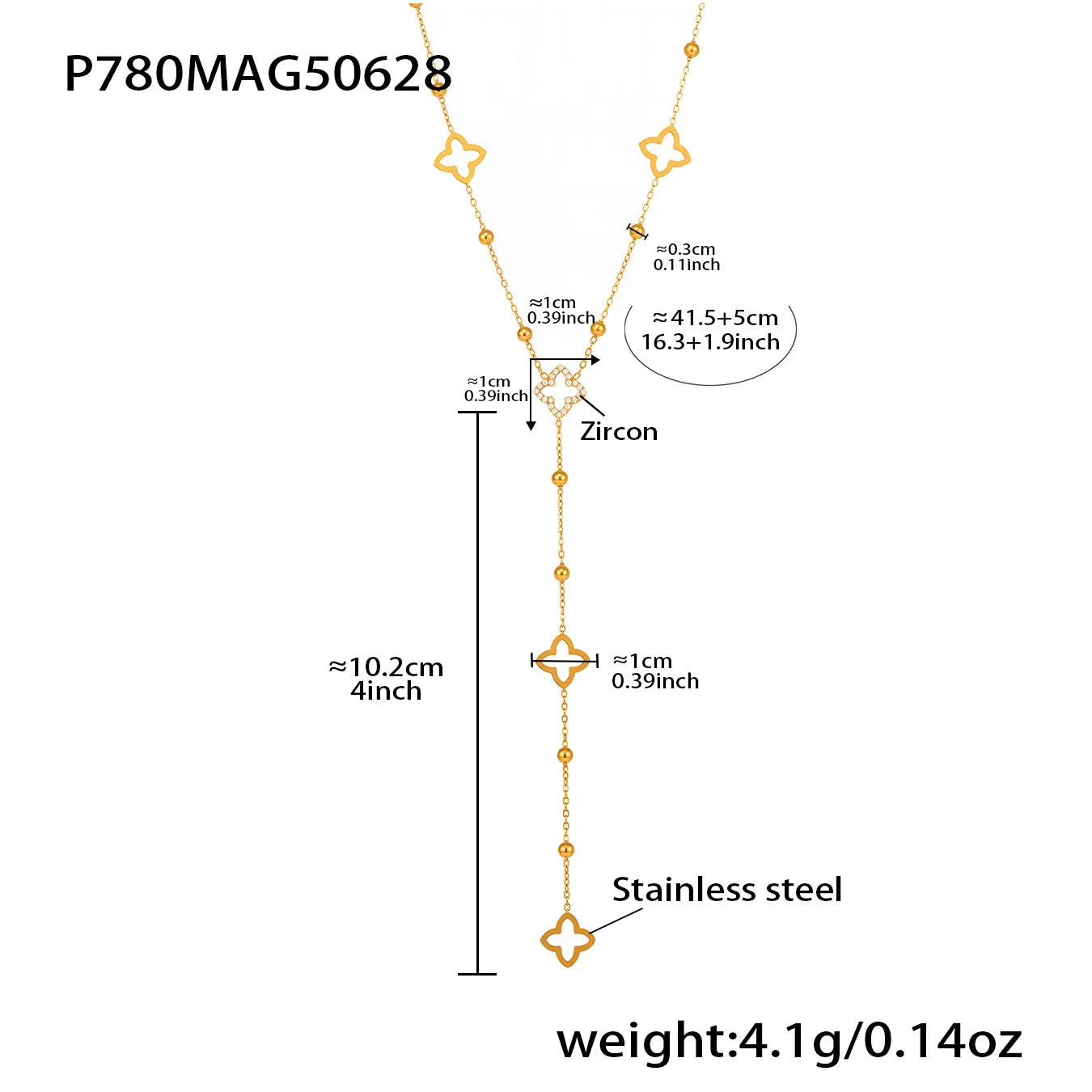 Chaîne en Y Fleurine