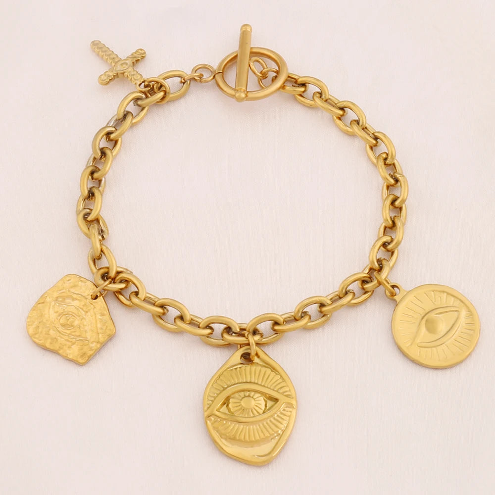 Bracelet à Breloques avec pièces ou coeur