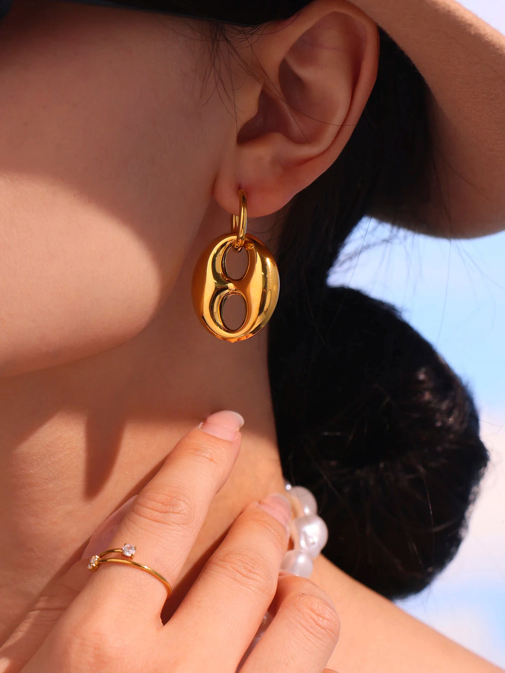 Boucle d’oreille GRAINE DE CAFÉ