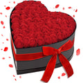 Bouquet en forme de cœur avec rose, artificielle rouge