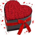 Bouquet en forme de cœur avec rose, artificielle rouge