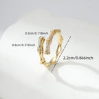 bague BAMBOO STRASS